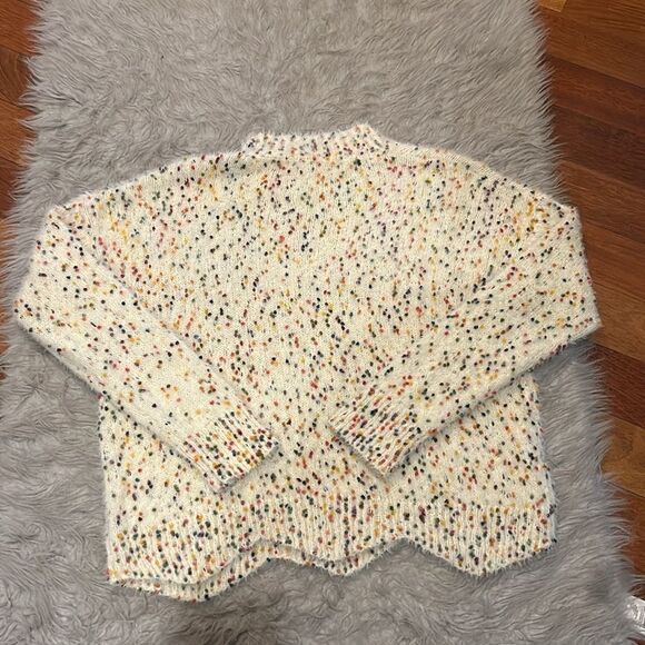 Mystree women’s soft white multicolored‎ polyester sweater - Picture 4 of 4